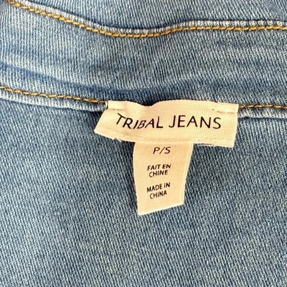 Tribal Jeans Denim Jacket NWT - Picture 4 of 5